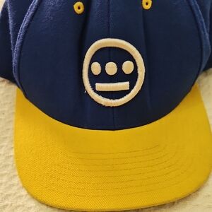 Sport-Tek Blue Cap with Red Accent